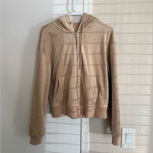 Abercrombie & Fitch Beige Zip-Up Jacket